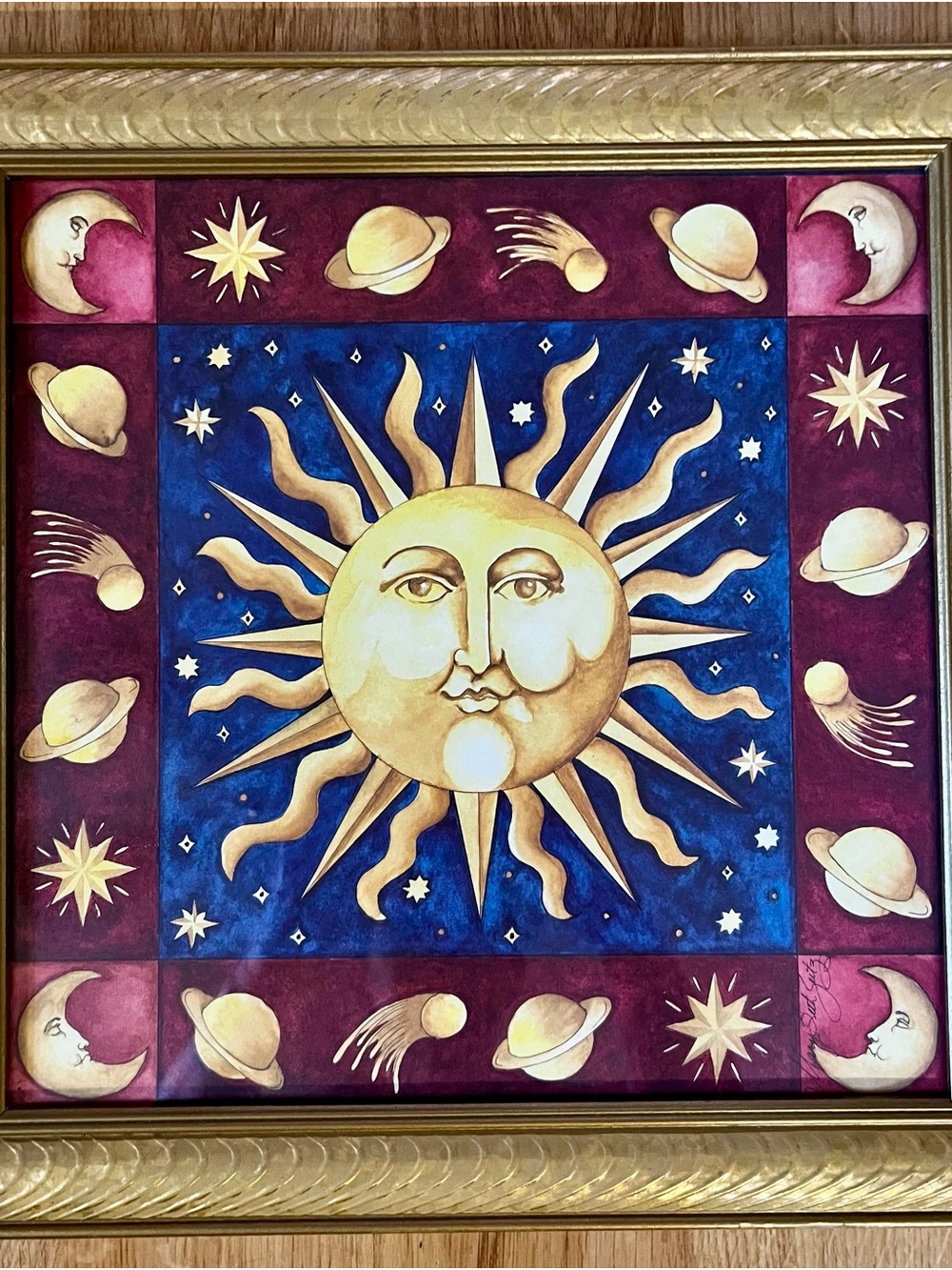 🌞VINTAGE🌛
Mary Beth Zeit Celestial Sun & Moon Wall Art
